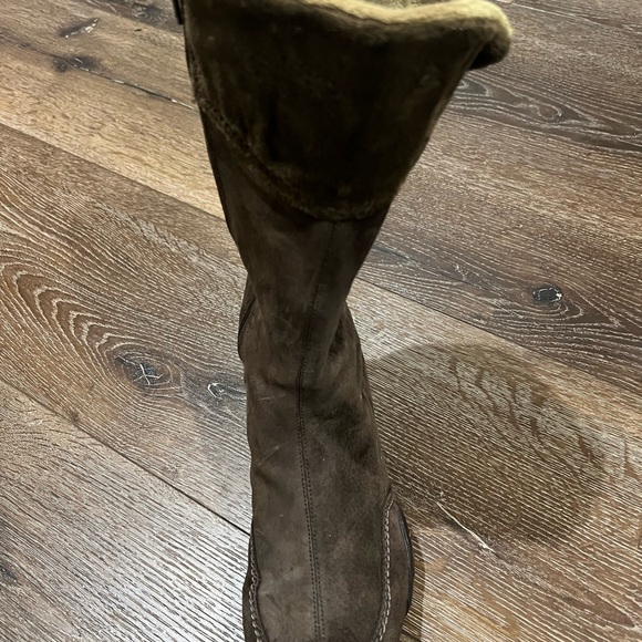 LEFT shoe only Adidas suede boots amputee / replacement / size 9 brown - Picture 7 of 9